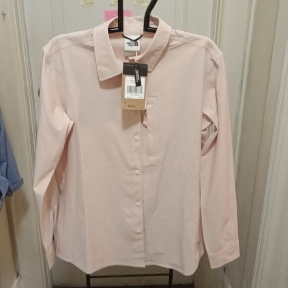 The North Face Tops - NWT The North Face Sz M long sleeve Blouse 'Evening Sandalrose Pink' Shiktaul LS